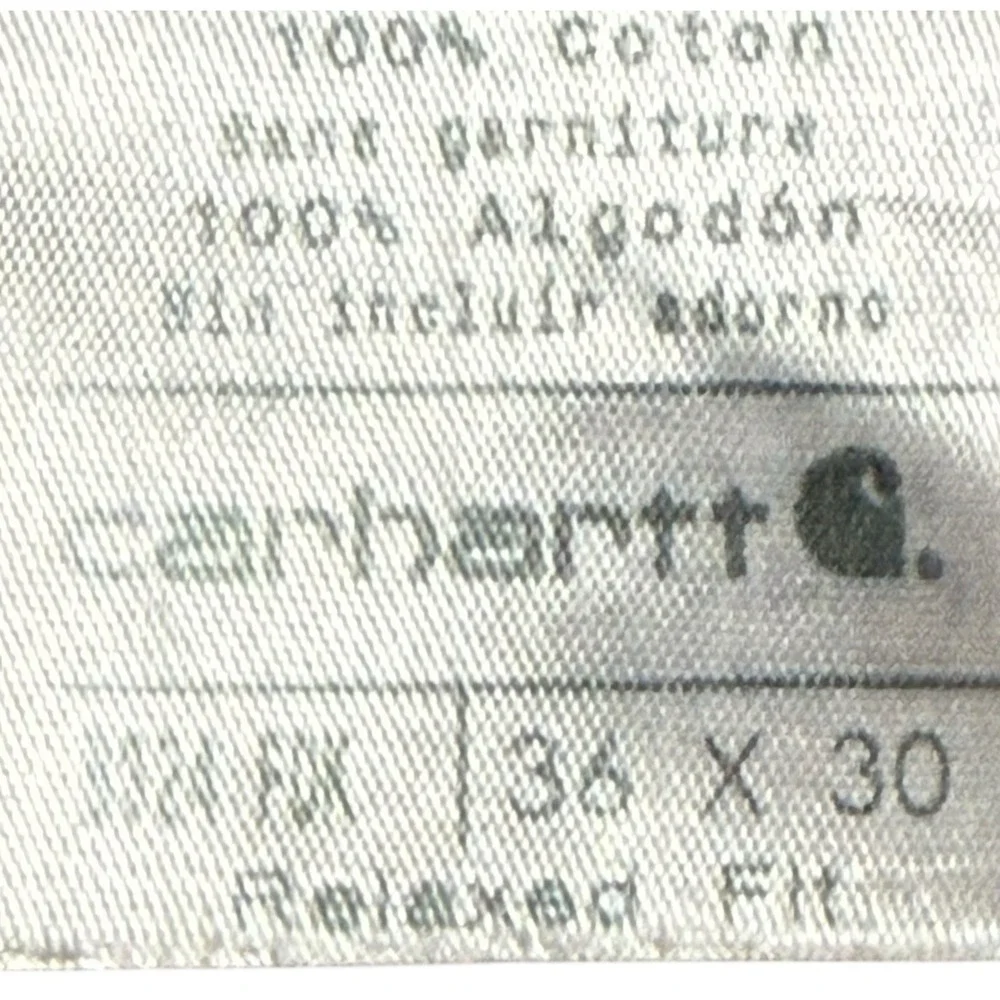 Carhartt Men's 36x30 Relaxed Fit Painter Pants Beige Thick Cotton‎ Workwear